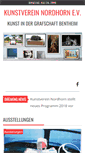 Mobile Screenshot of kunstverein-nordhorn.de