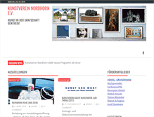 Tablet Screenshot of kunstverein-nordhorn.de